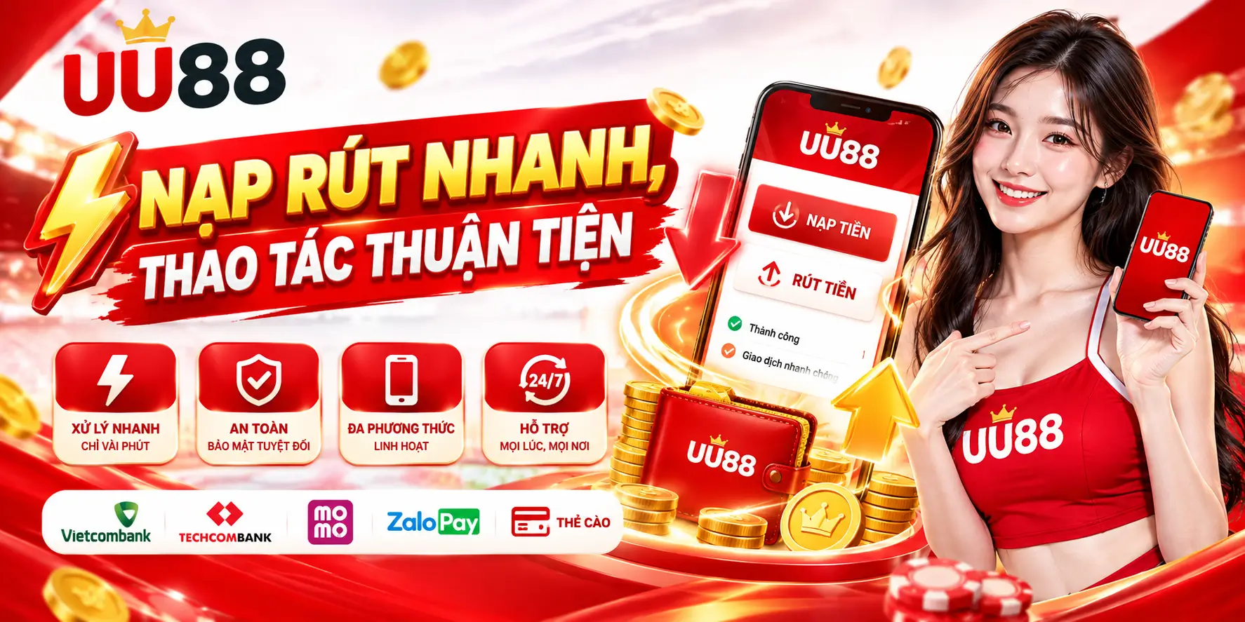 UU88 ⚡ Nạp rút nhanh, thao tác thuận tiện